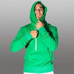 Sidezip hoodie