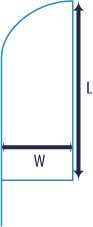 icon dimensions Beach flag